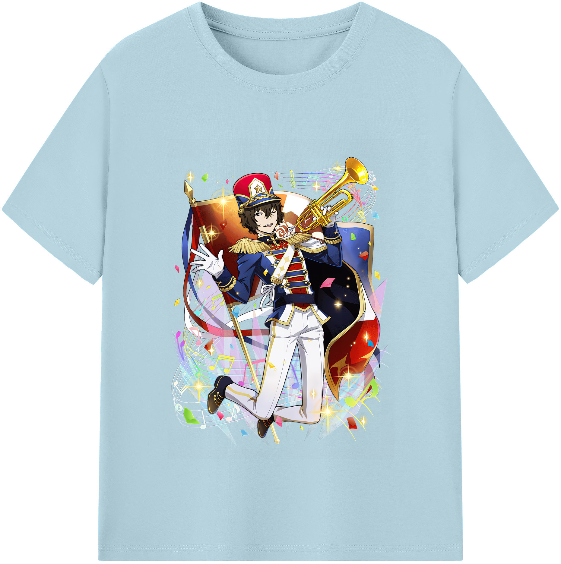 （画像用） 文豪ストレイドッグス Bungo Stray Dogs 綿100％半袖Tシャツ（フロントプリント）